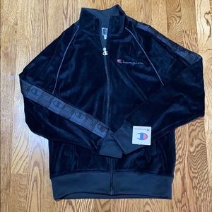 Brand new Champion velour track jacket men’s small